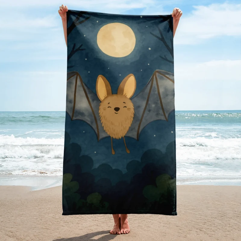 XL Badehandtuch Fledermaus Flügel Design