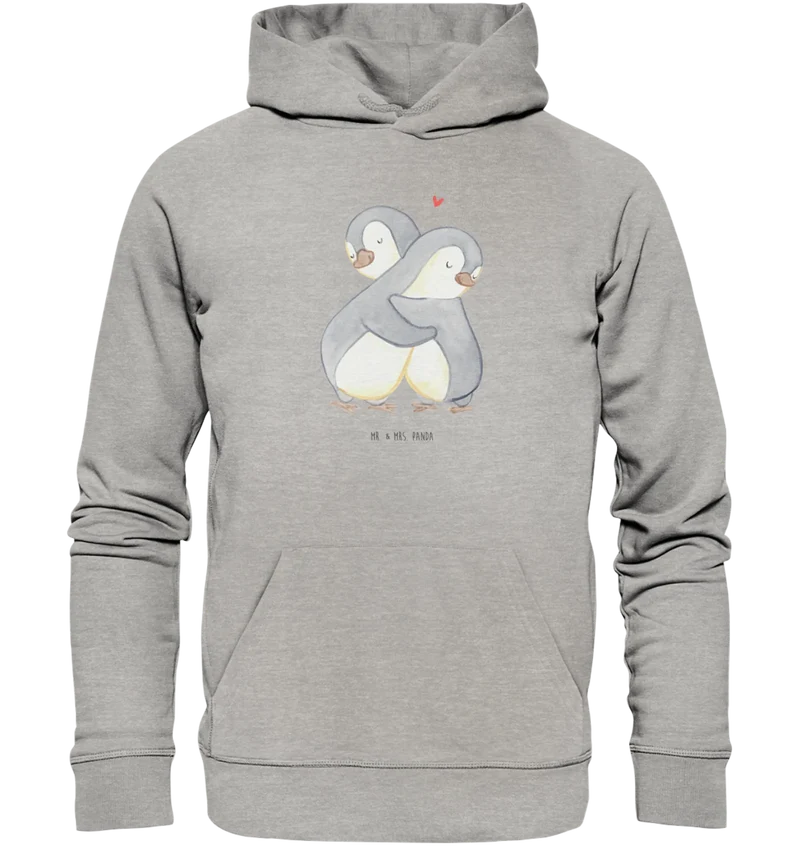 Organic Hoodie Pinguine Kuscheln