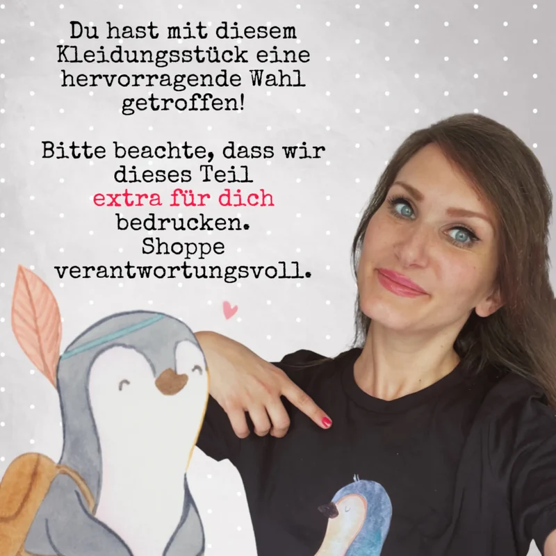 Organic Hoodie Pinguine Kuscheln