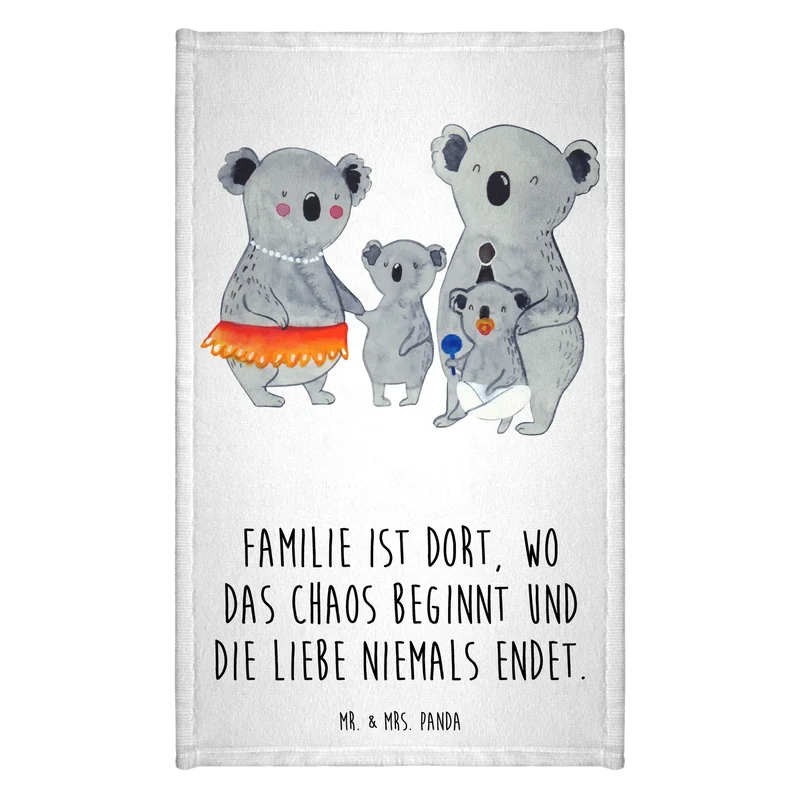 Gästehandtuch Koala Familie