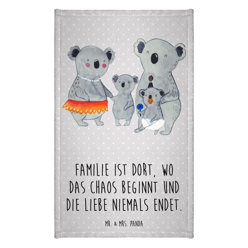 Gästehandtuch Koala Familie