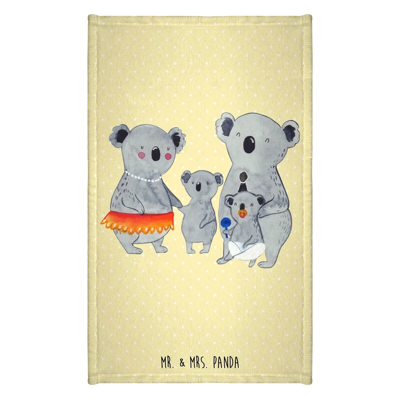 Gästehandtuch Koala Familie