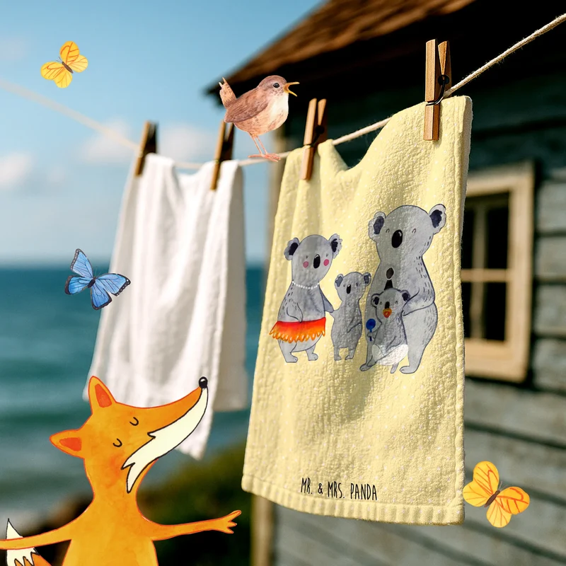 Gästehandtuch Koala Familie