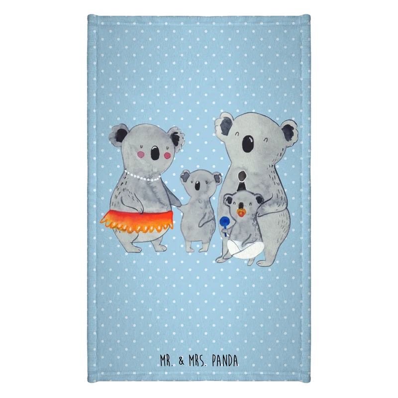 Gästehandtuch Koala Familie