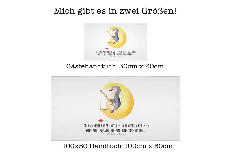 Handtuch Pinguin Mond