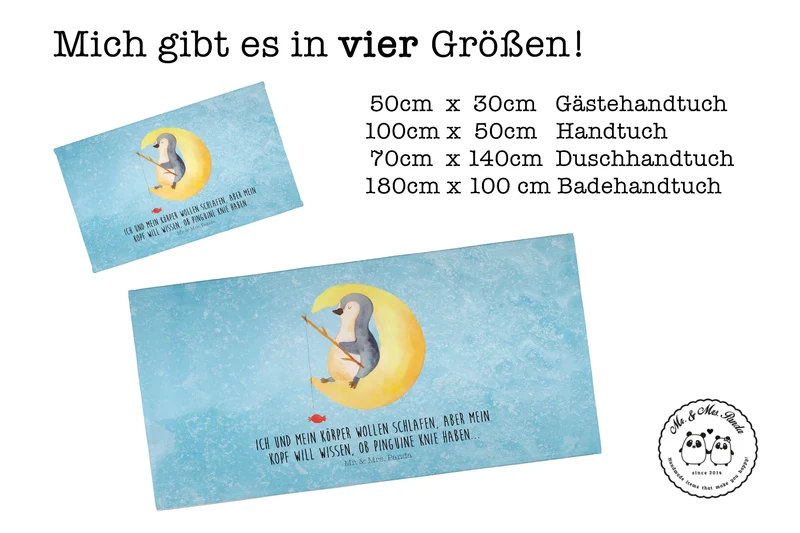 Handtuch Pinguin Mond