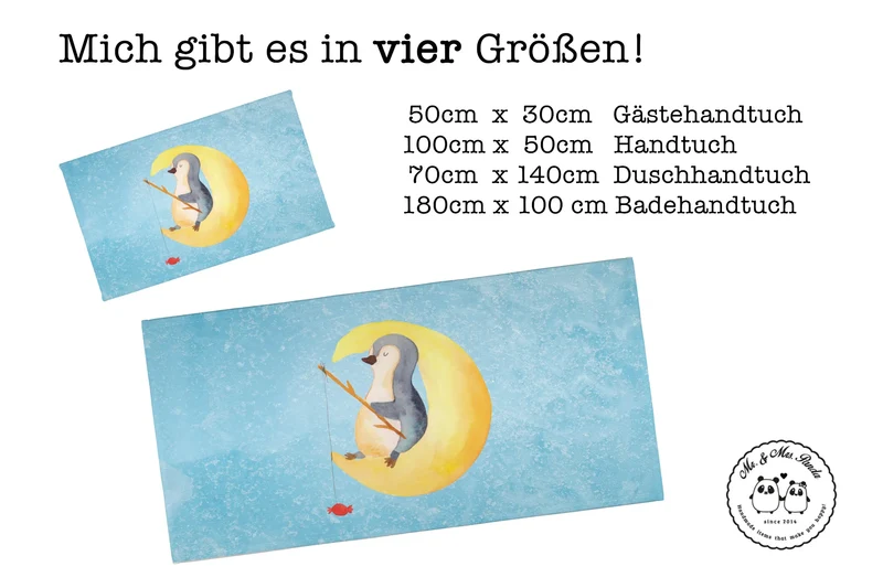 Handtuch Pinguin Mond