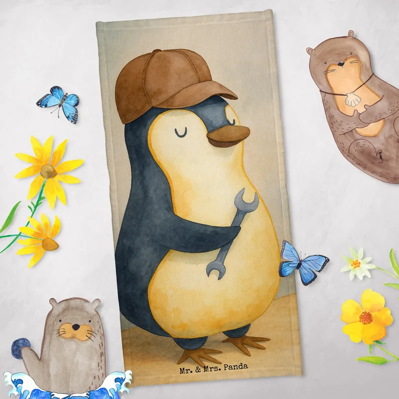 Badehandtuch Wenn Papa es nicht reparieren kann, sind wir am Arsch Design