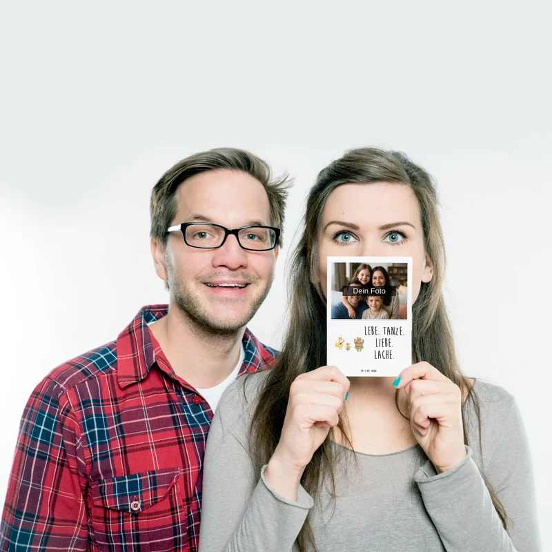 Personalisierte Foto Postkarte Waldtiere Aloha
