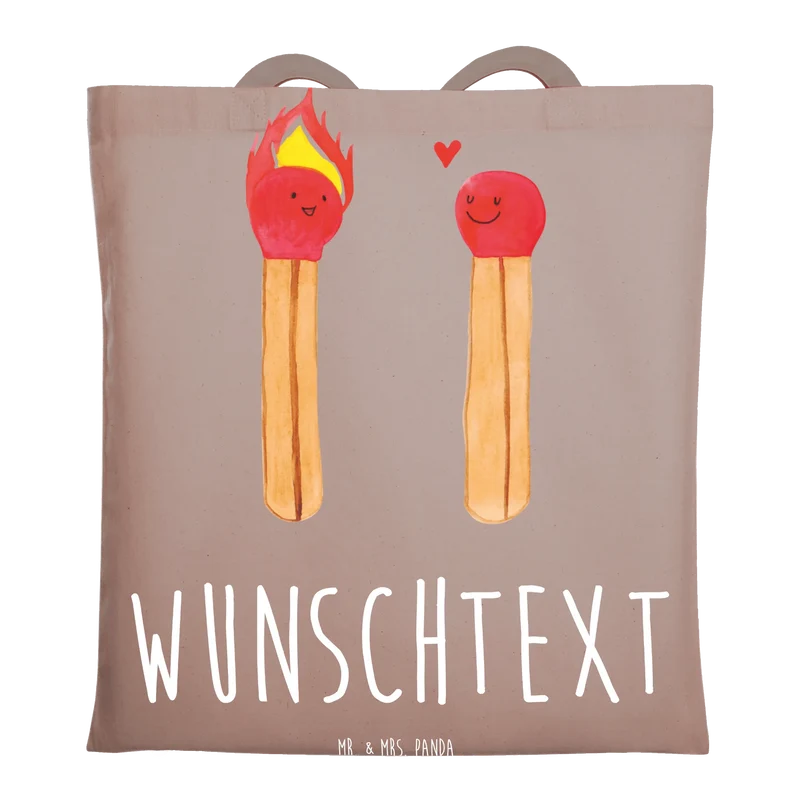 Personalisierte Foto Tragetasche Streichhölzer