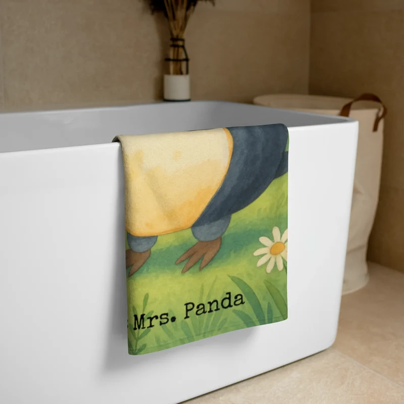 XL Badehandtuch Pinguin Marienkäfer Design