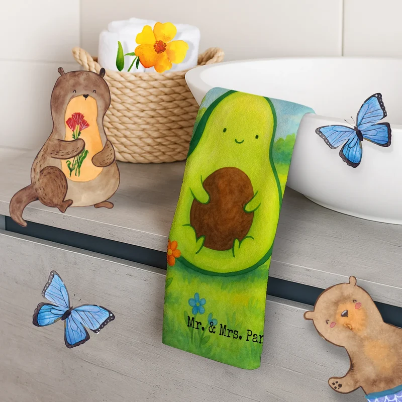 Gästehandtuch Avocado Kern Design
