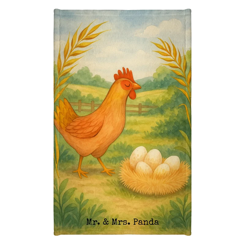 Gästehandtuch Huhn Stolz Design