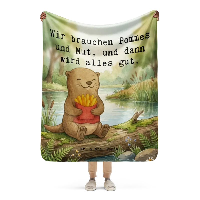 Sherpa Kuscheldecke Otter Pommes Design