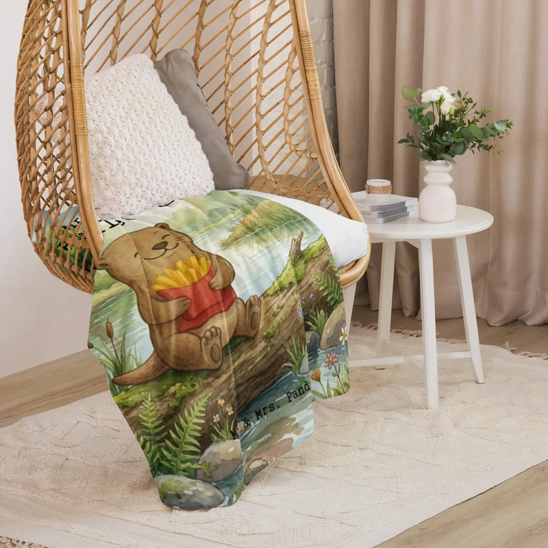 Sherpa Kuscheldecke Otter Pommes Design