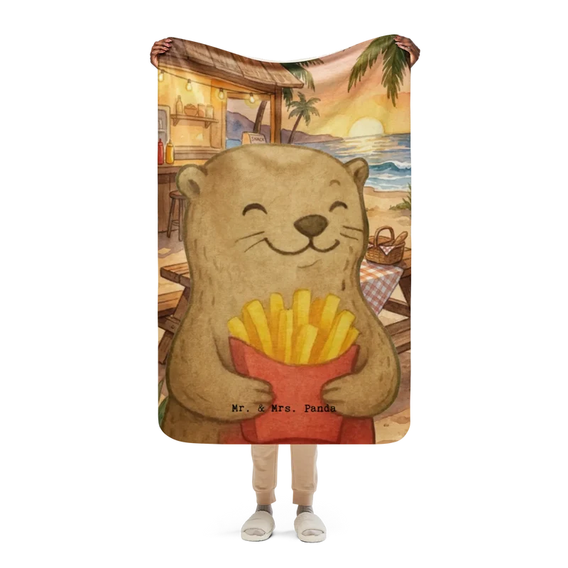 Sherpa Kuscheldecke Otter Pommes Design