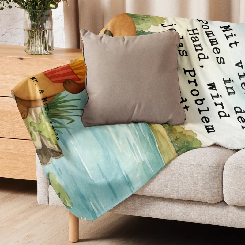 Sherpa Kuscheldecke Otter See Pommes Design