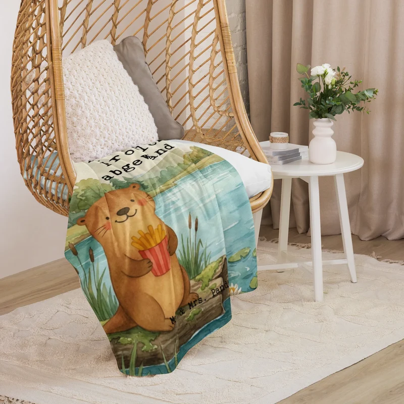 Sherpa Kuscheldecke Otter See Pommes Design