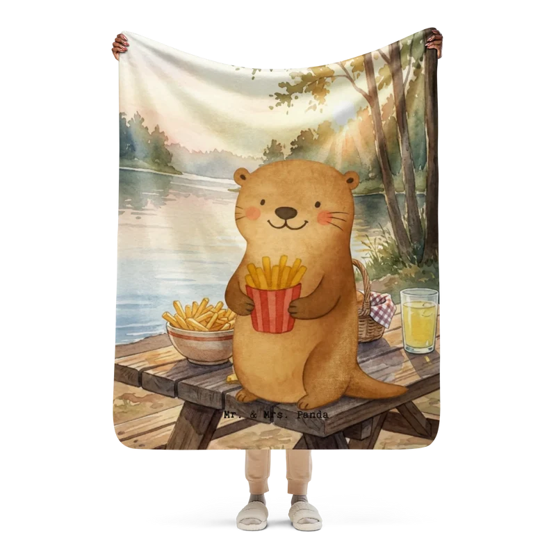 Sherpa Kuscheldecke Otter See Pommes Design
