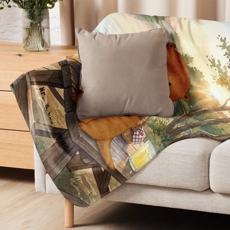 Sherpa Kuscheldecke Otter See Pommes Design