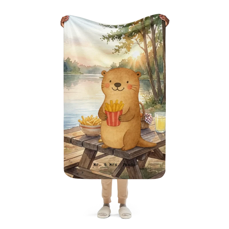Sherpa Kuscheldecke Otter See Pommes Design