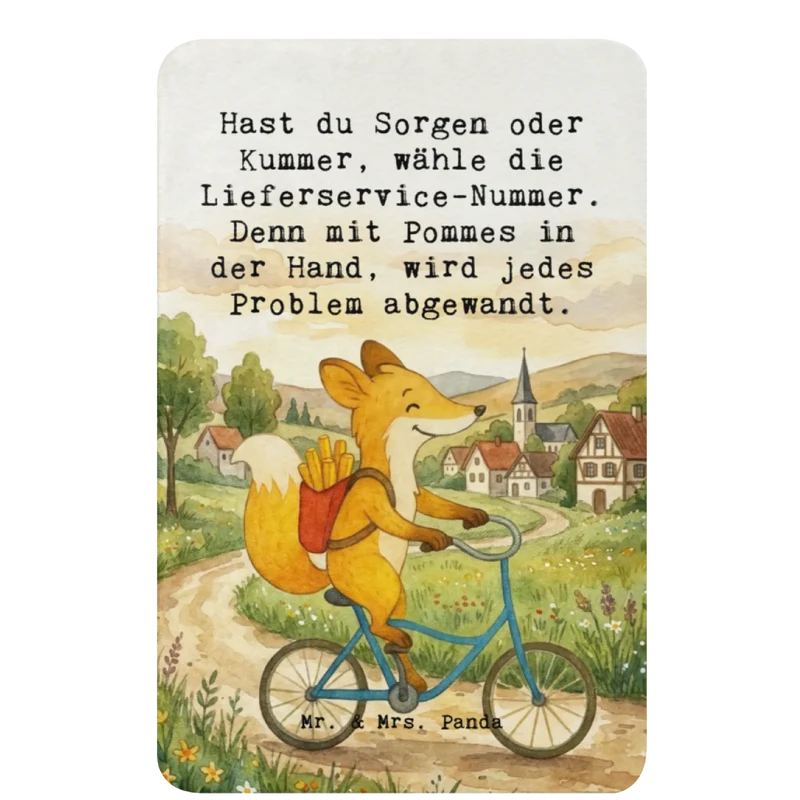 Sherpa Kuscheldecke Fuchs Lieferung Pommes Design