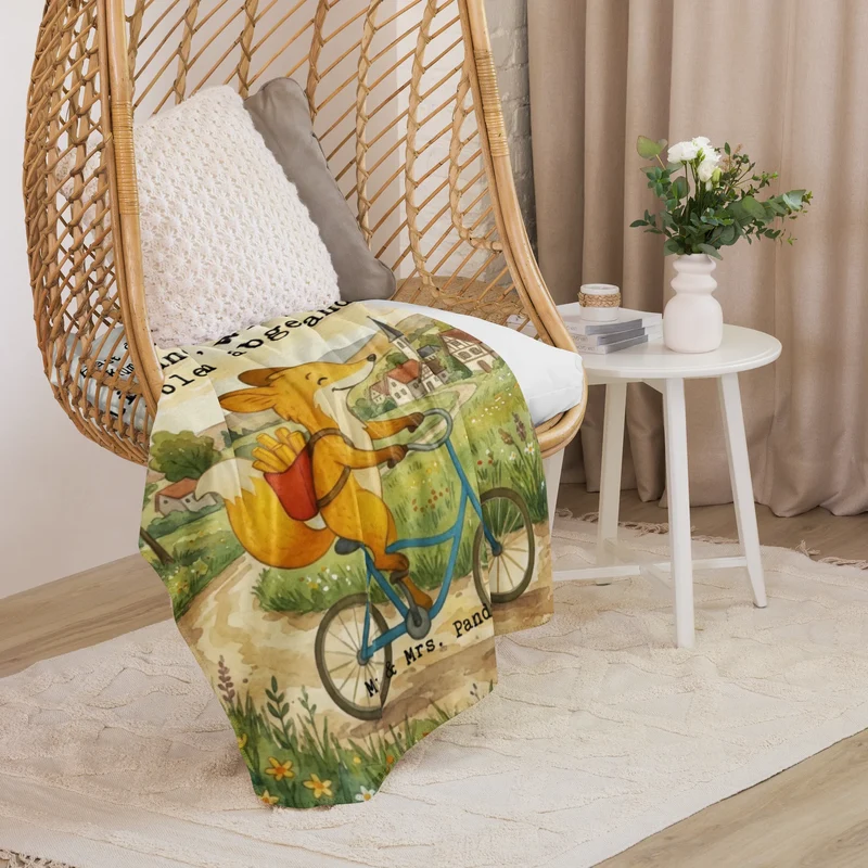 Sherpa Kuscheldecke Fuchs Lieferung Pommes Design