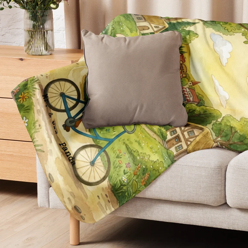 Sherpa Kuscheldecke Fuchs Lieferung Pommes Design