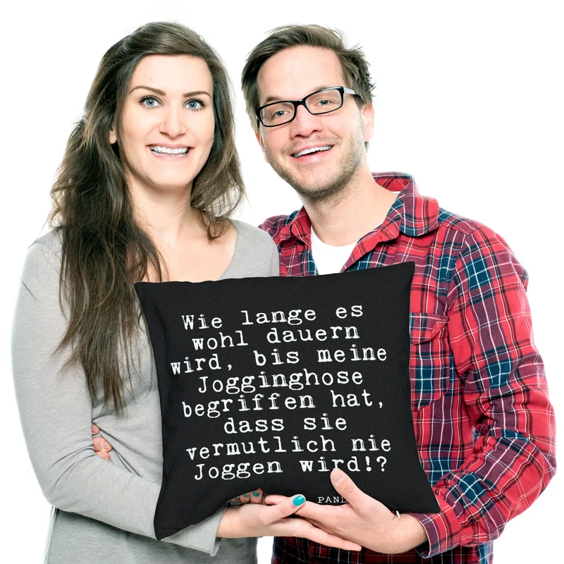 40x40 Kissen Wie lange es wohl...