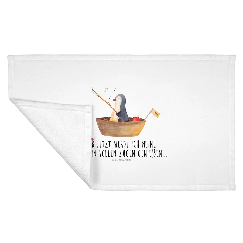 Handtuch Pinguin Angelboot