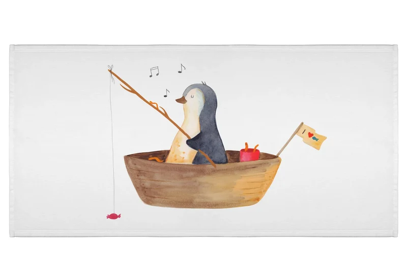 Handtuch Pinguin Angelboot