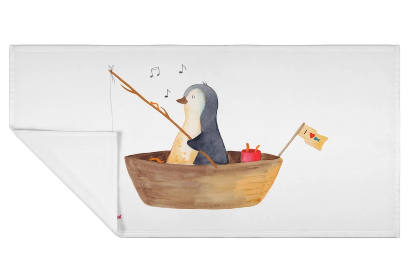 Handtuch Pinguin Angelboot