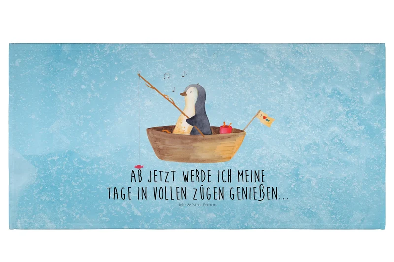 Handtuch Pinguin Angelboot