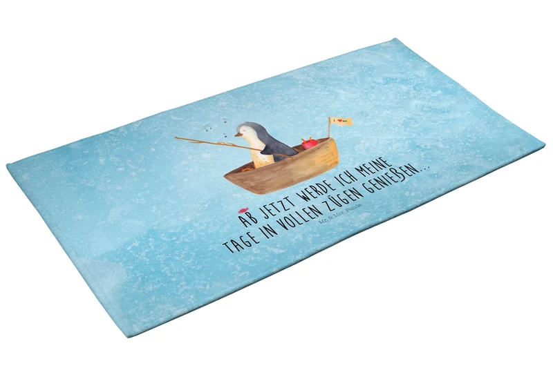 Handtuch Pinguin Angelboot