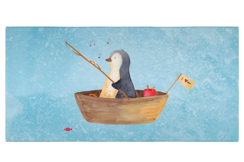 Handtuch Pinguin Angelboot