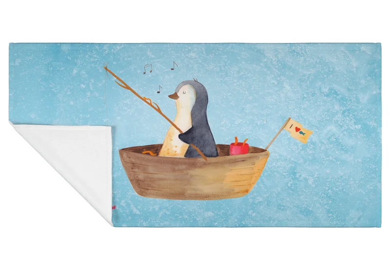 Handtuch Pinguin Angelboot