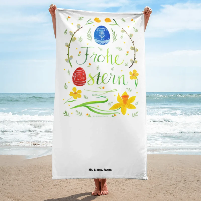 XL Badehandtuch Ostern Frohe Ostern