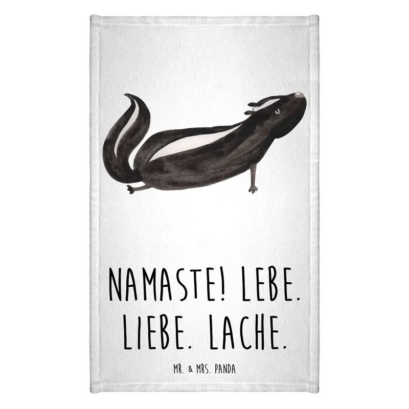 Gästehandtuch Stinktier Yoga