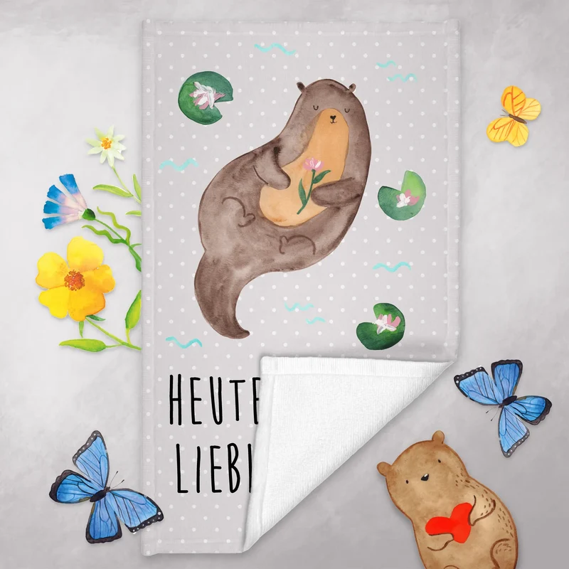 Gästehandtuch Otter Seerose