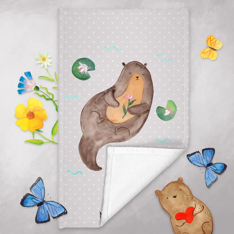 Gästehandtuch Otter Seerose