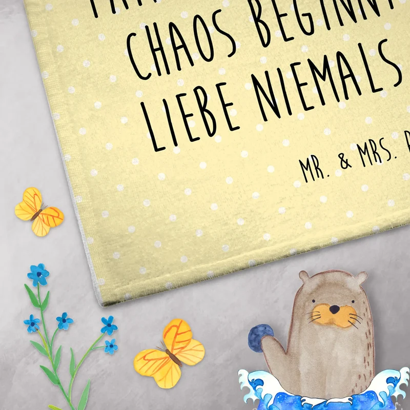 Gästehandtuch Igel Familie