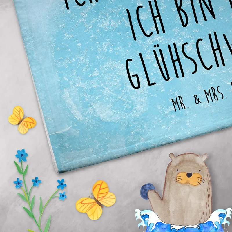 Gästehandtuch Schwein Glühwein