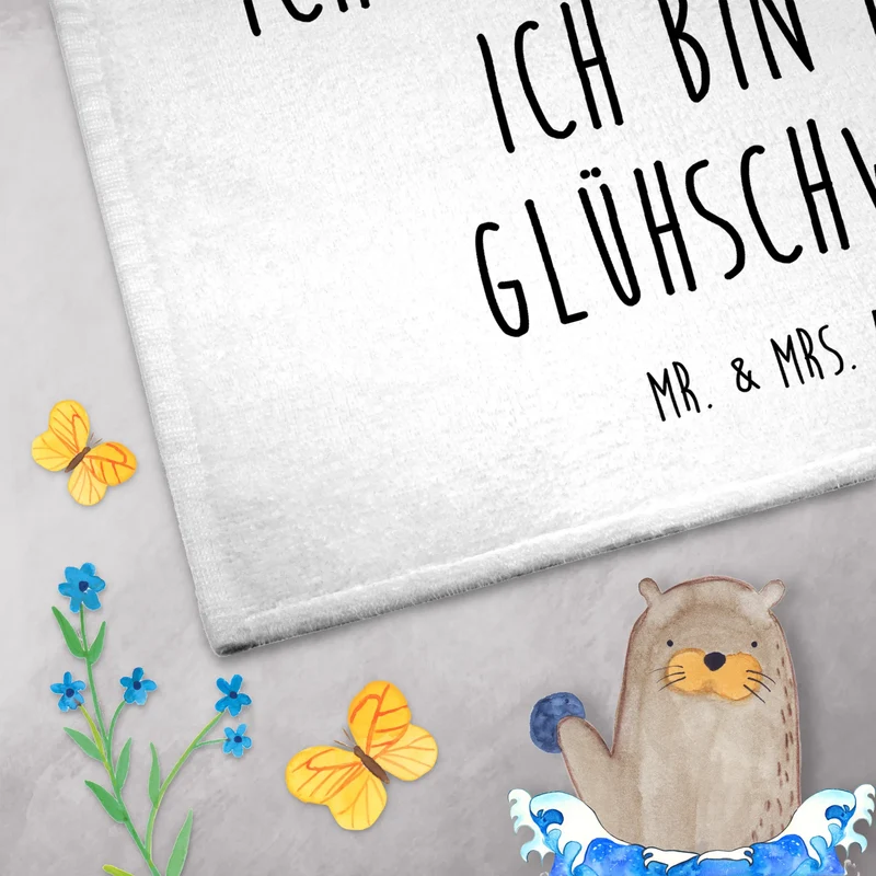 Gästehandtuch Schwein Glühwein