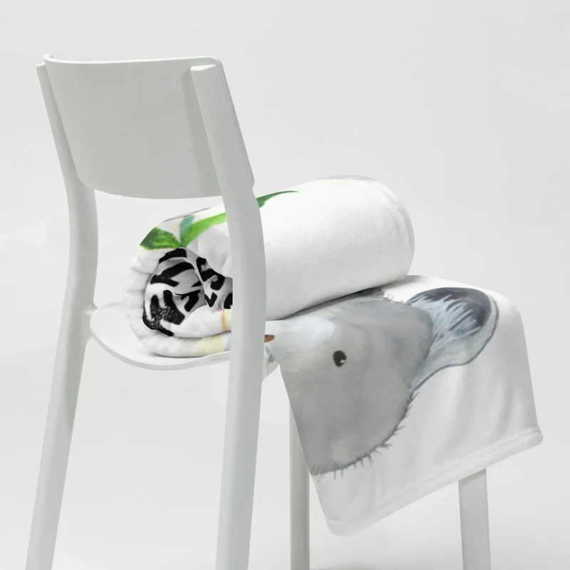 Babydecke Chinchilla Blume