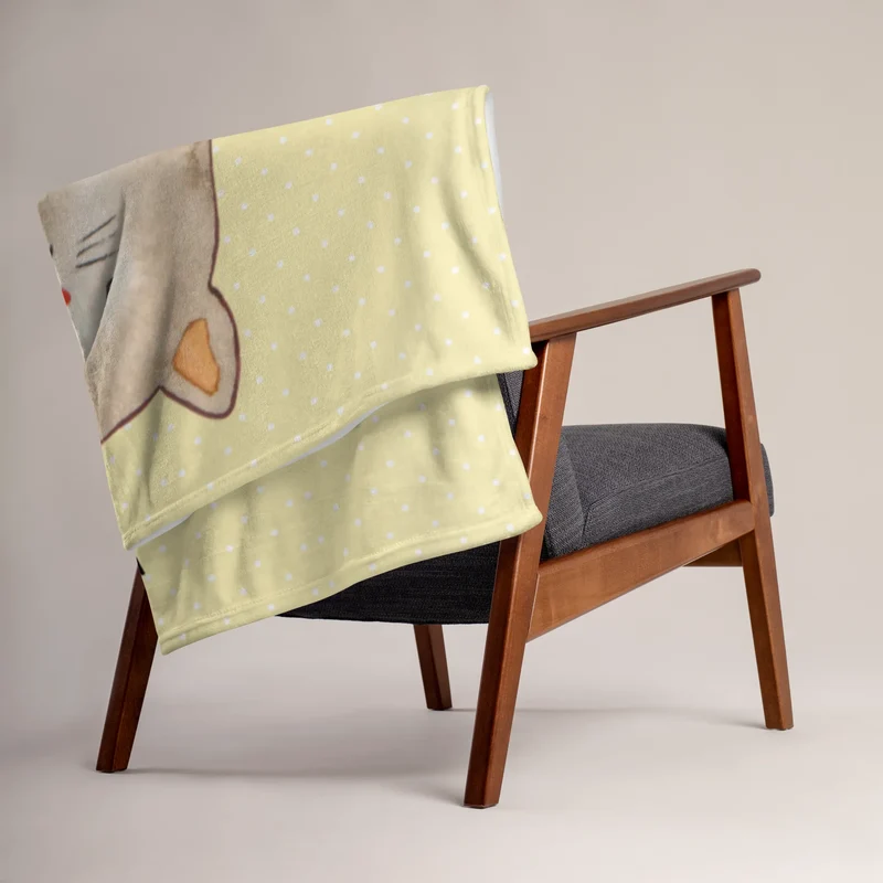 Babydecke Katze Sitzen