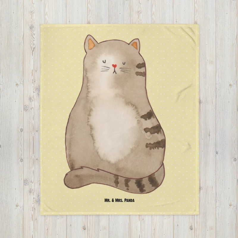 Babydecke Katze Sitzen