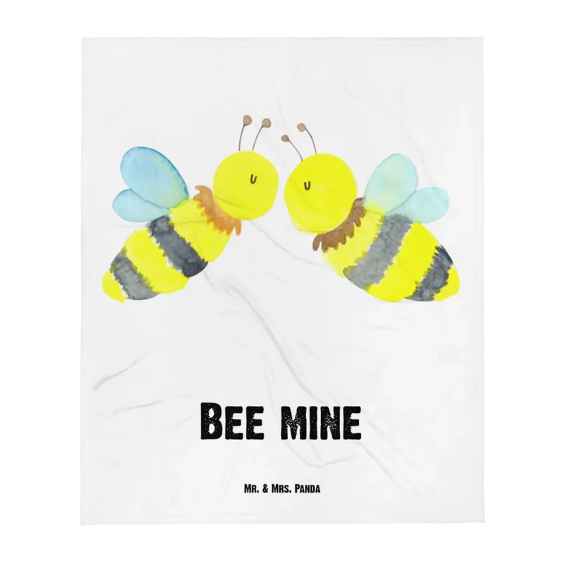 Babydecke Biene Liebe