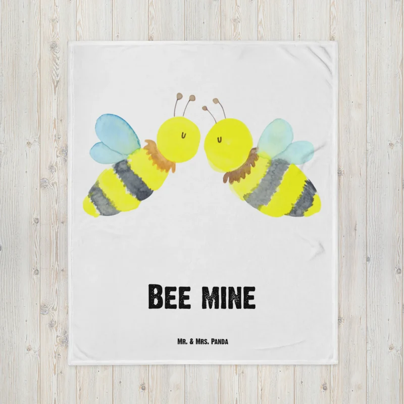 Babydecke Biene Liebe