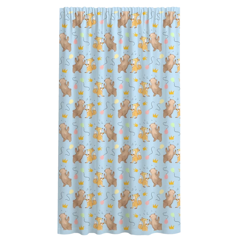 Vorhang Bär & Fuchs Disco Muster