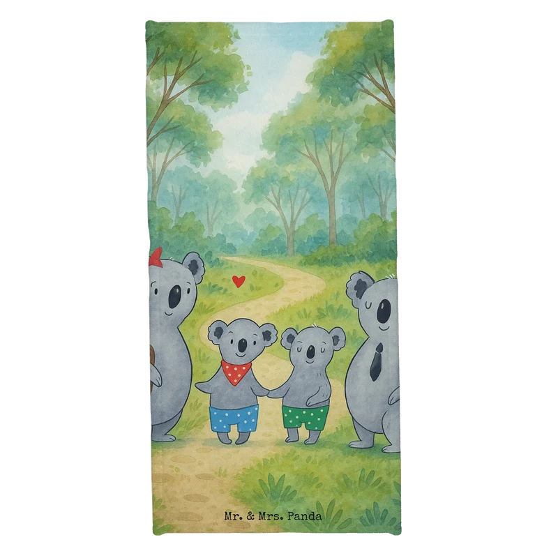 Badehandtuch Koala Familie zwei Design